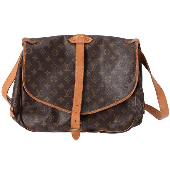 Louis Vuitton Saumur 30 Monogram Shoulder Bag M42256 Canvas - Picture 1 of 8